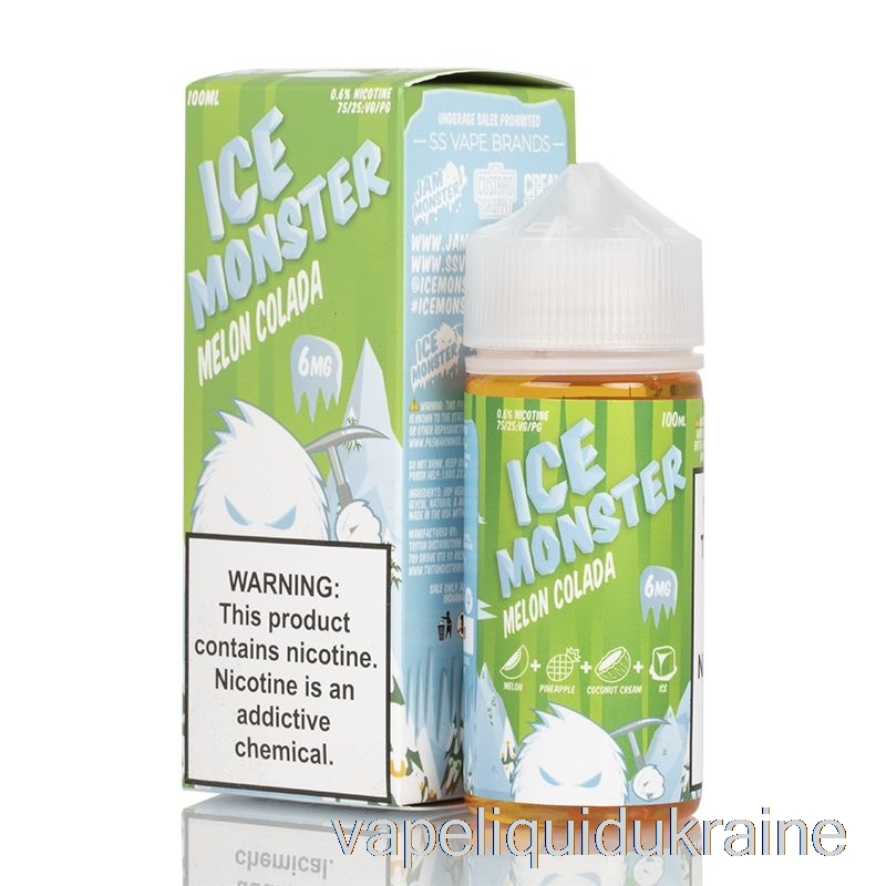 Vape Liquid Ukraine ICE Melon Colada - Ice Monster - 100mL 0mg